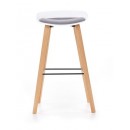 Стул барный HALMAR H86 белый/серый